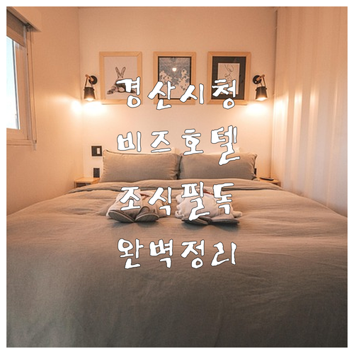 경산 시청 근처 비즈니스 호텔 추천 ..