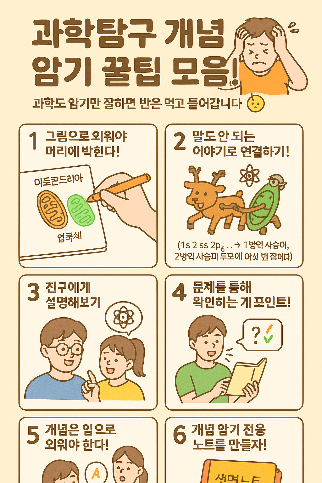 과학탐구 개념 암기 꿀팁 모음! 과학도 암기만 잘하면 반은 먹고 들어갑니다.