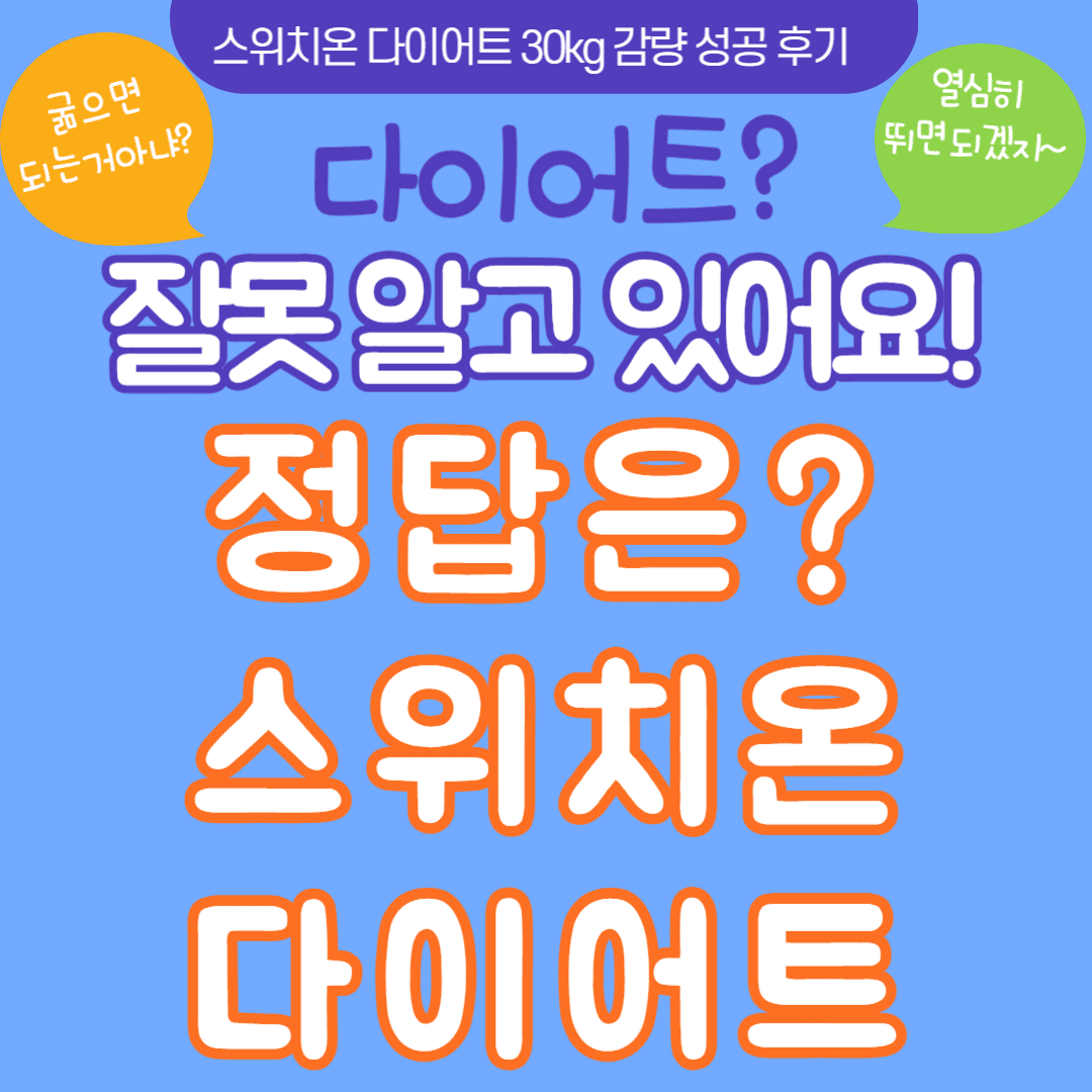 스위치온 다이어트 30kg 감량 성공 후기