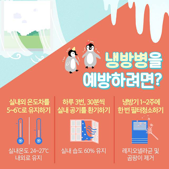 냉방병 증상 치료방법 예방법