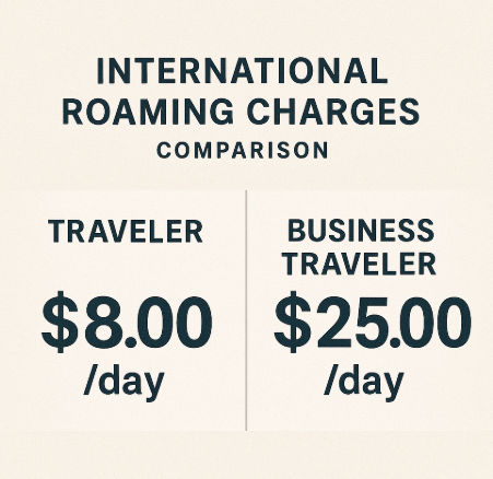 (여행자와 출장자들을 위한 해외 로밍 요금 비교) 사진