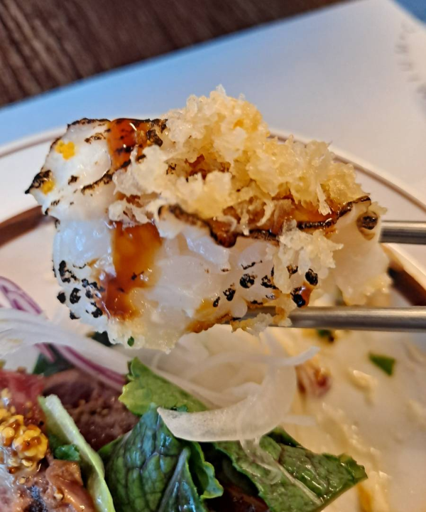 스테이크 스시 한입