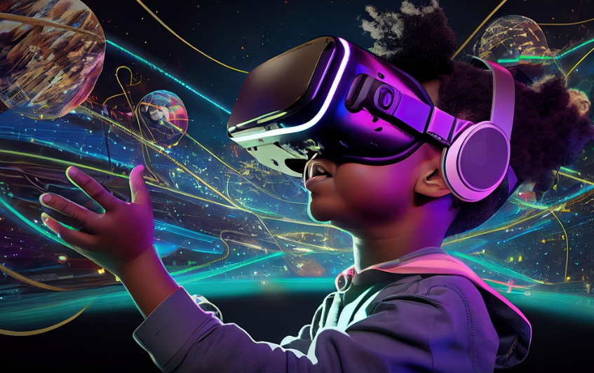 가상현실 기술의 교육 분야 적용 관련 사진