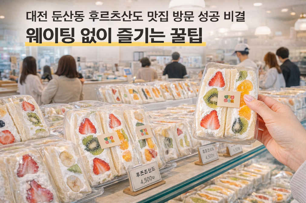 대전 둔산동 후르츠산도 웨이팅 없이 먹는 3가지 꿀팁