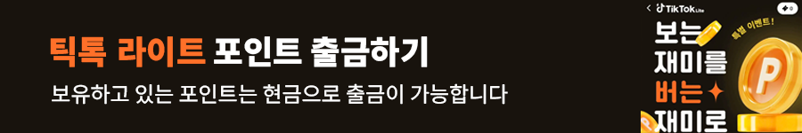 틱톡 라이트 앱테크