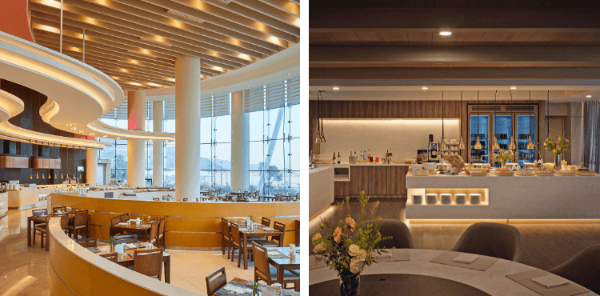 소노캄 여수 뷔페 조식 디너 레스토랑과 더라운지