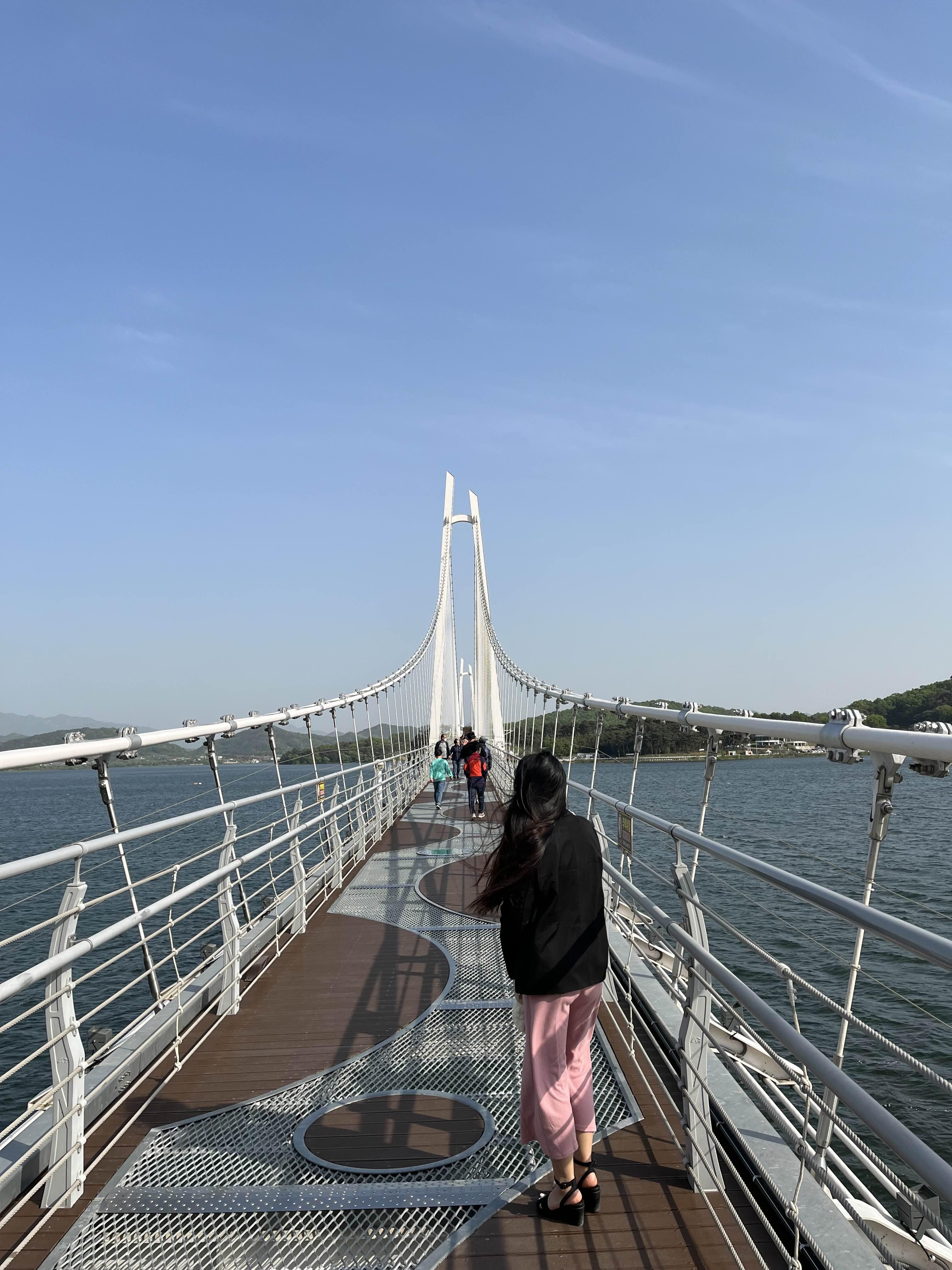 충남의 명물 <탑정호 출렁다리>