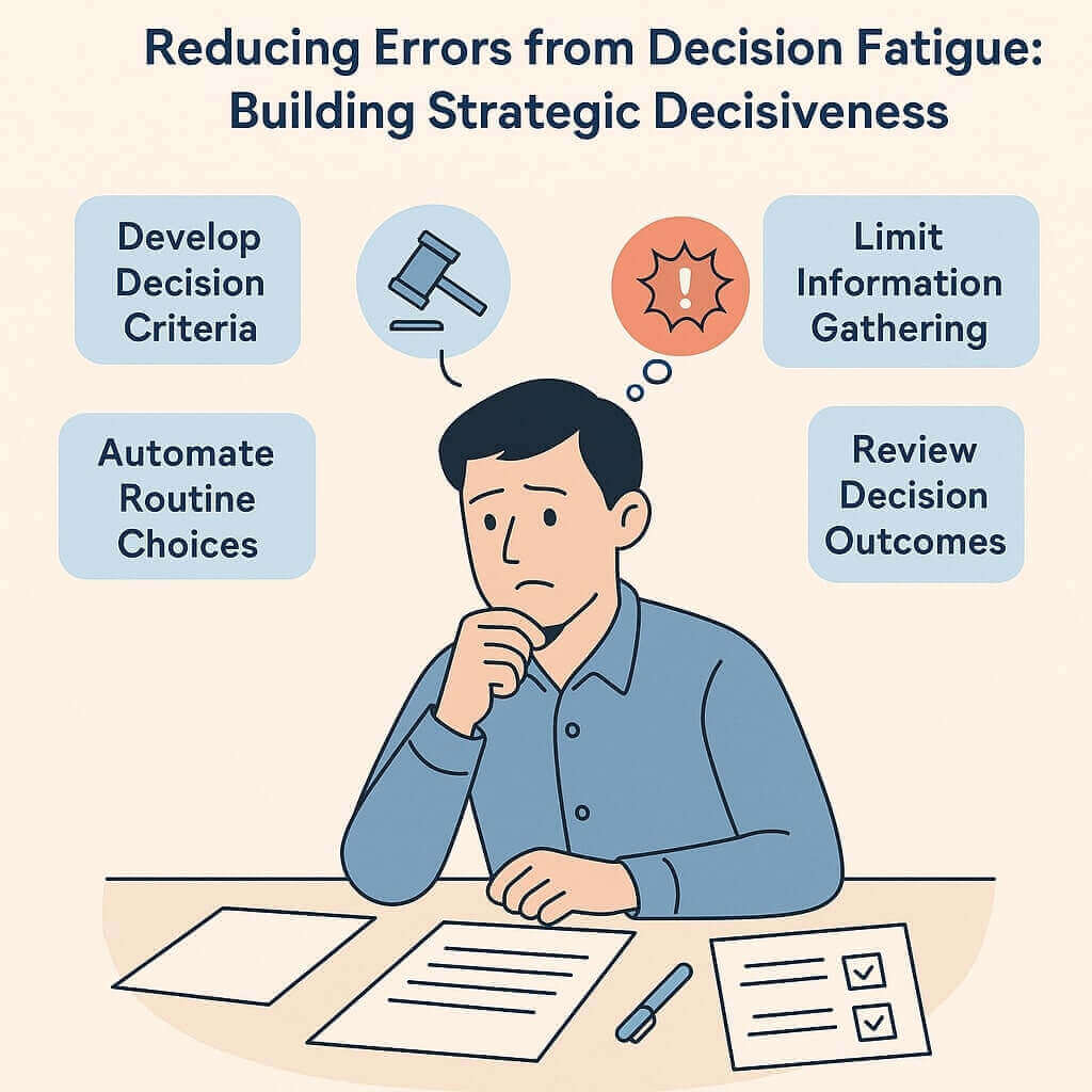 선택 피로로 인한 실수 줄이기: 전략적 결단력 키우기