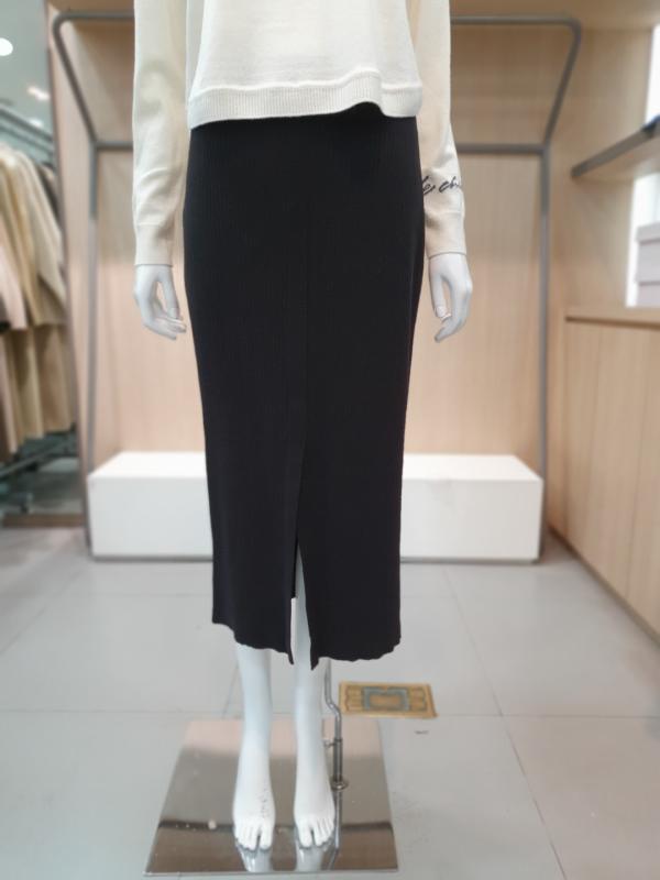 시슬리 H라인 울 니트 스커트 SAKS02141