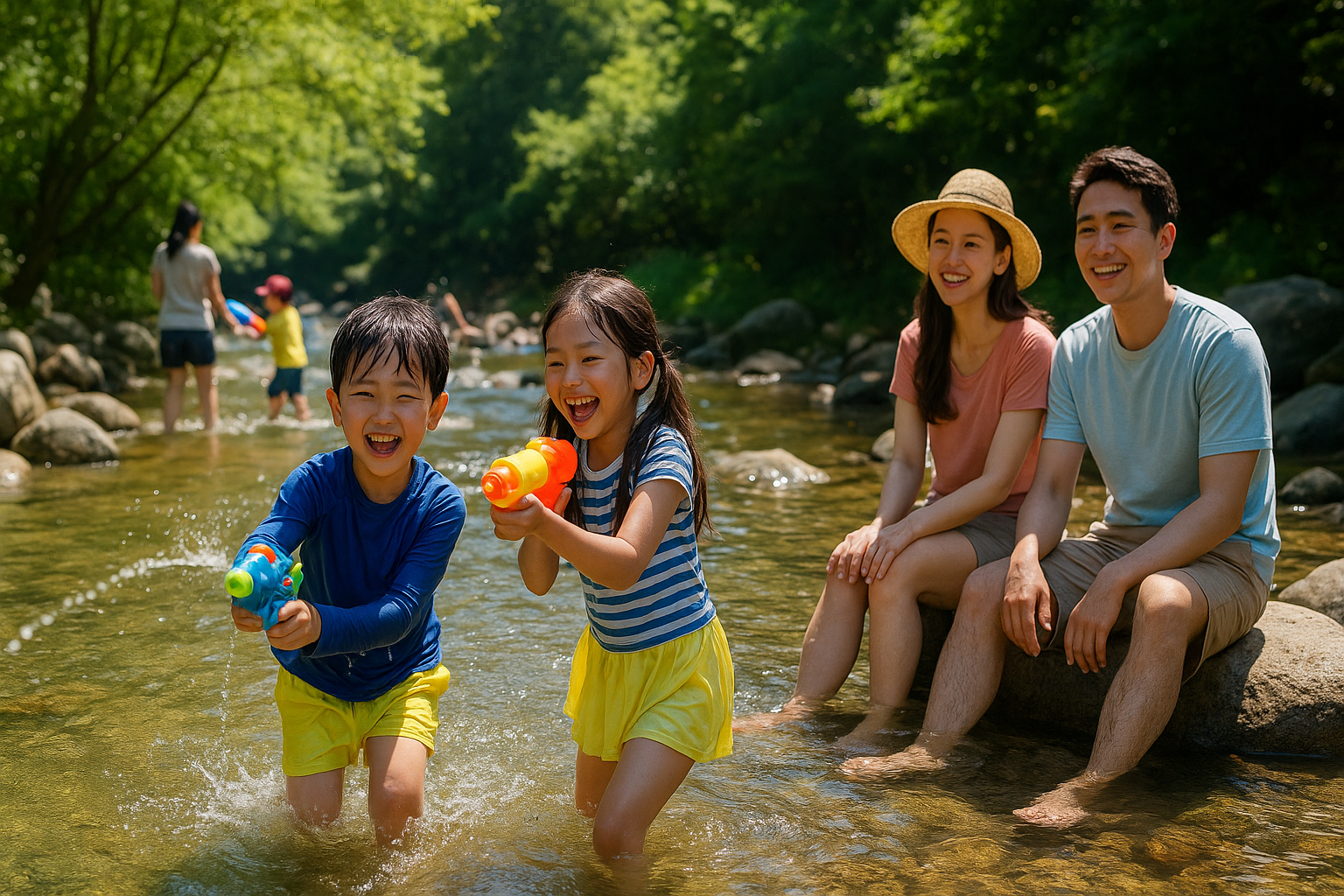 가족 나들이 모습