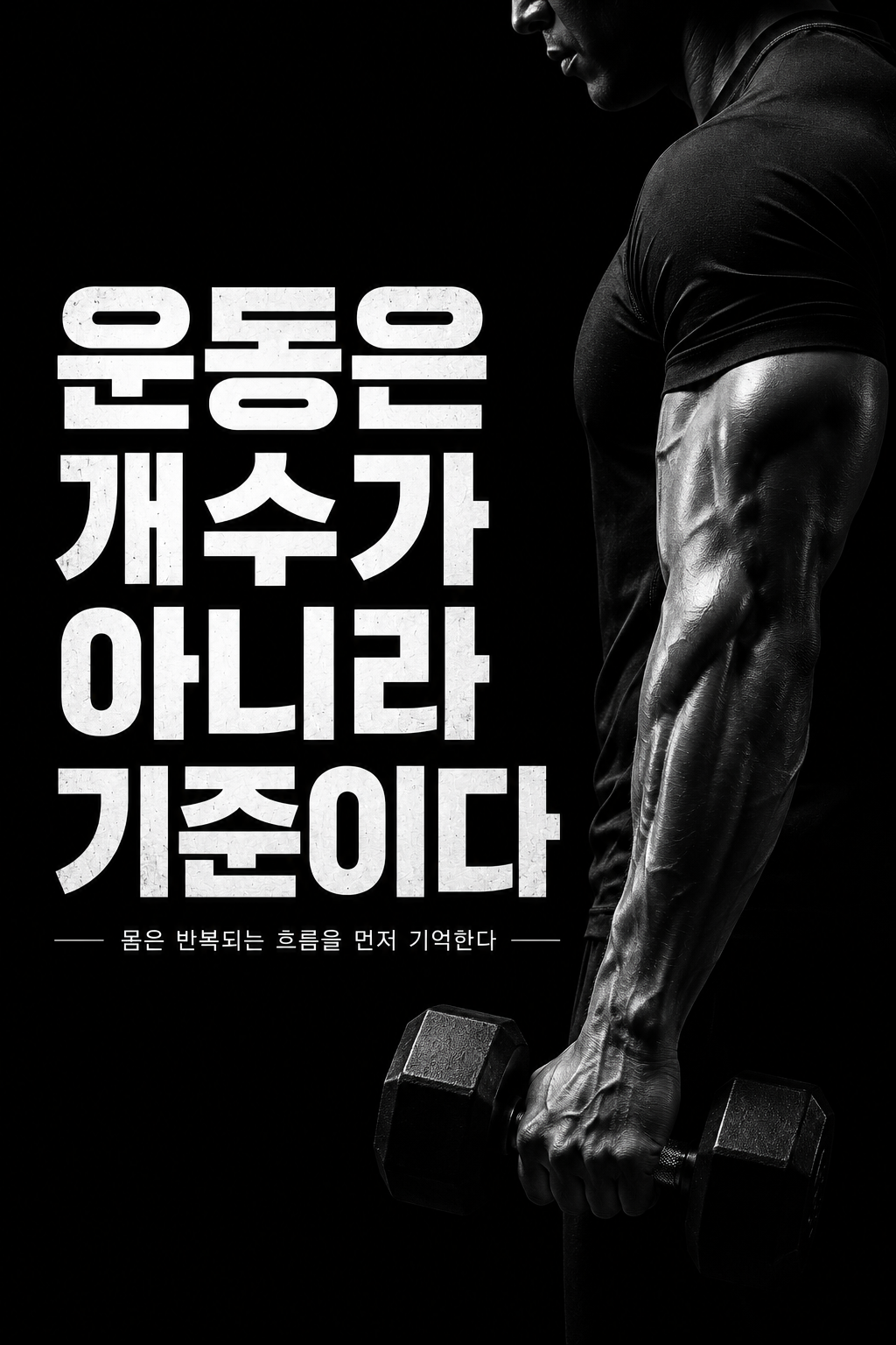 운동은 개수가 아니라 기준이다