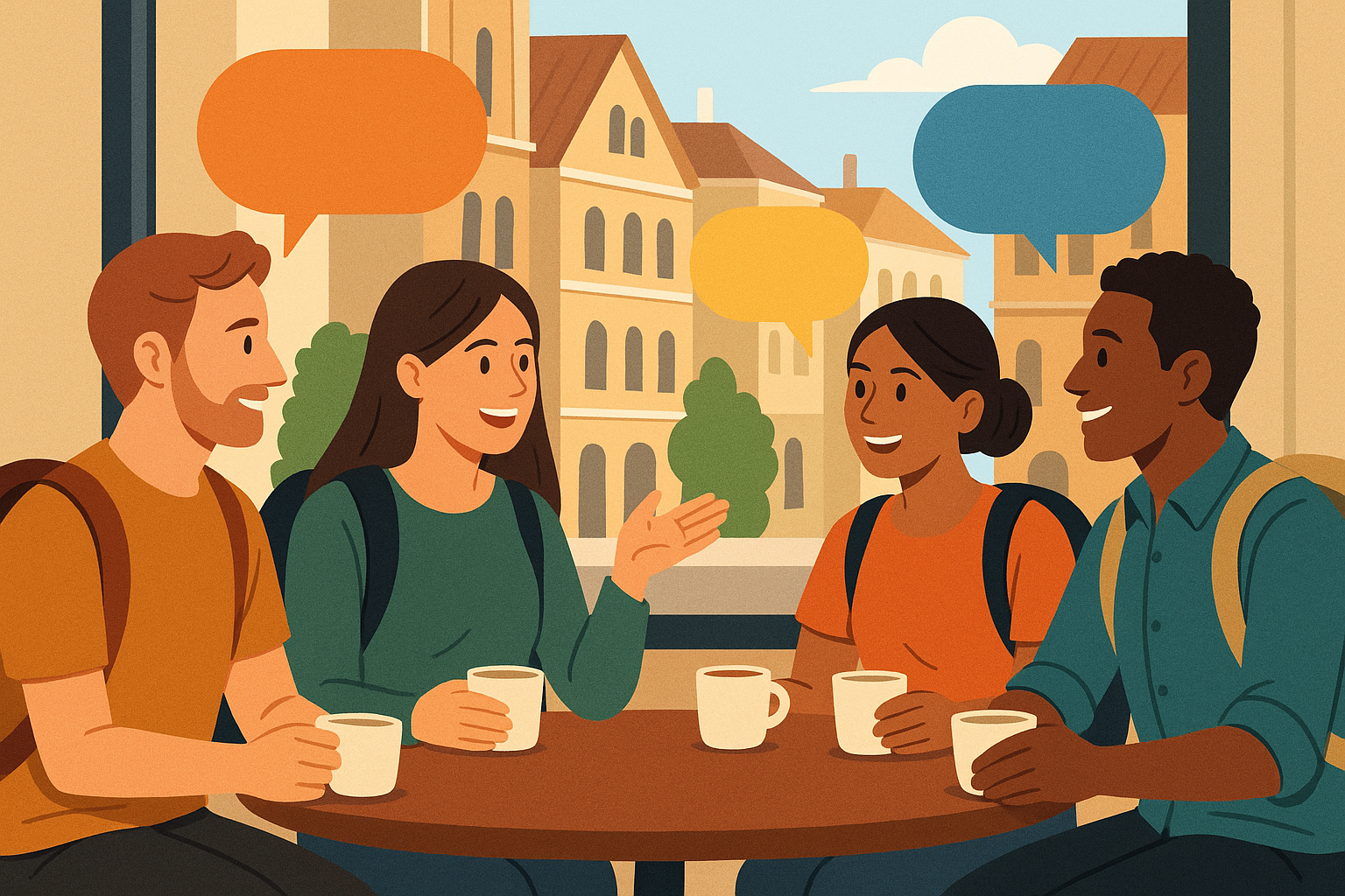 유럽배낭여행 현지인 및 여행자와의 교류