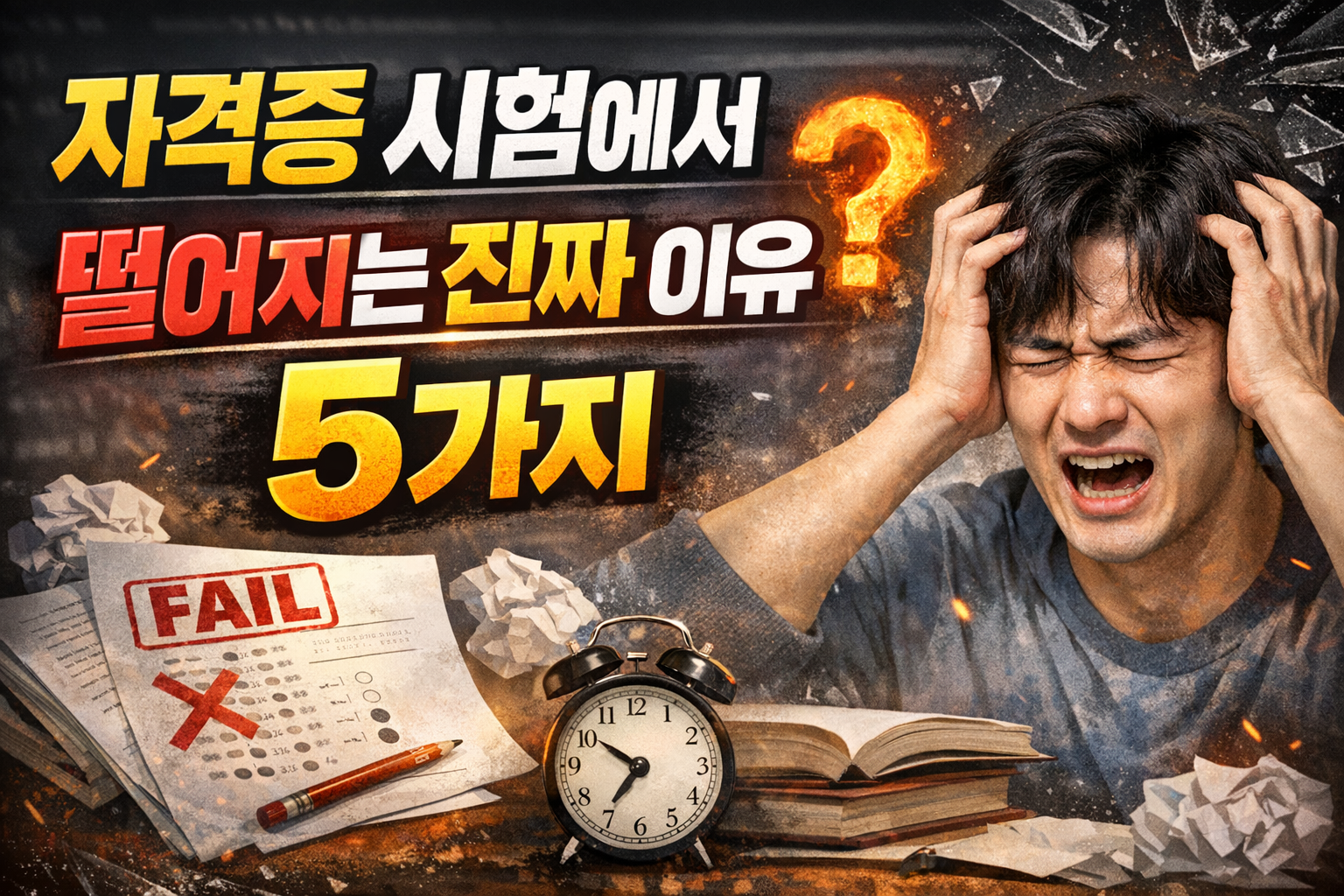 자격증 시험에서 떨어지는 진짜 이유