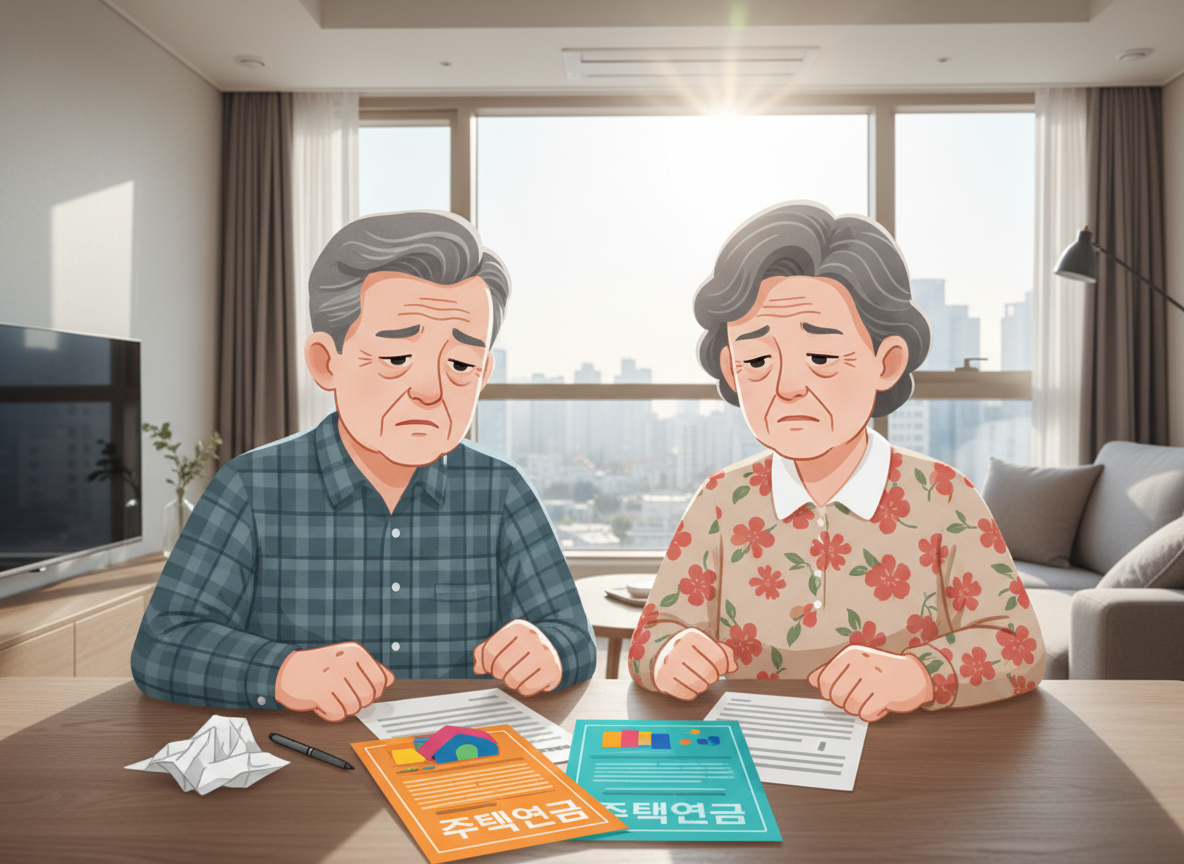 주택연금 가입 시점 부부 배우자 사망 수령액 비교