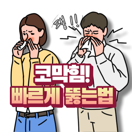 코 막힘 뚫는 법, 막힌 코 뚫는 법