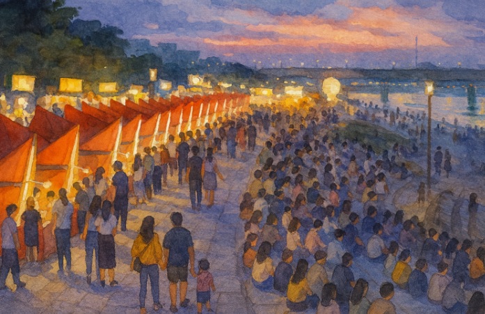 한강 달빛 야시장 관련 이미지