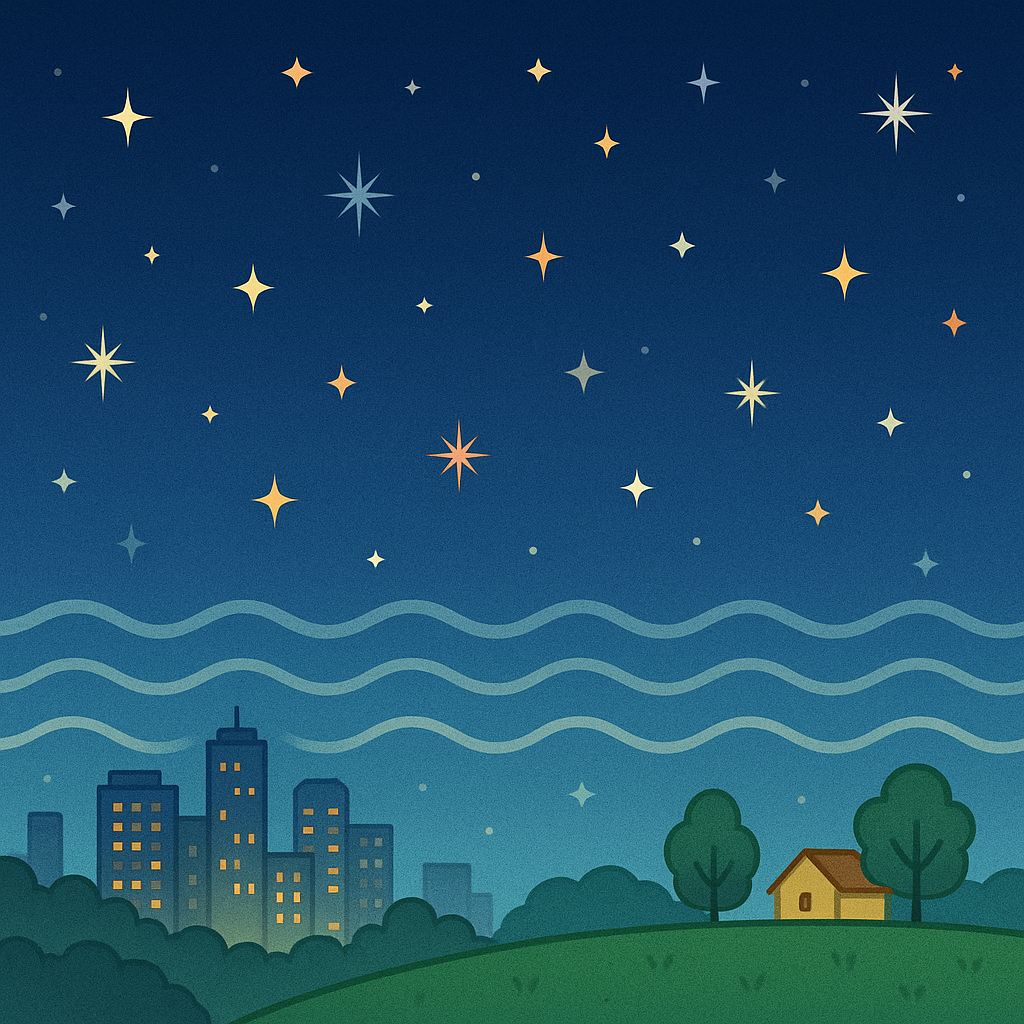 별은 왜 반짝이는가? – 대기의 간섭과 별빛의 본질