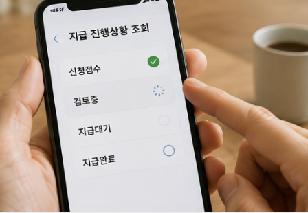 접수완료 문자확인