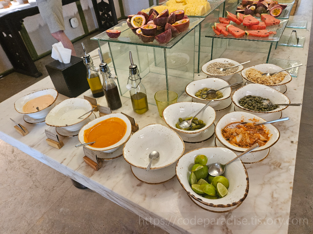 호텔 조식 사진