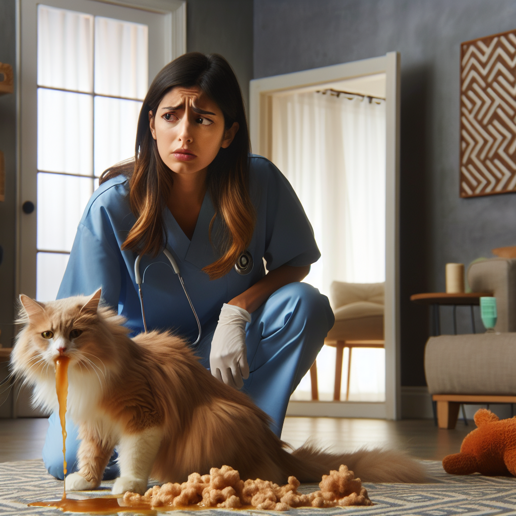 고양이 구토 거품: 원인과 대처법, 수의사 방문이 필요한 순간