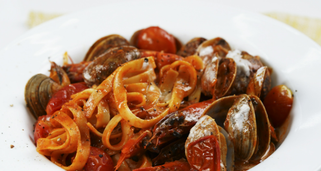 문어바지락-파스타