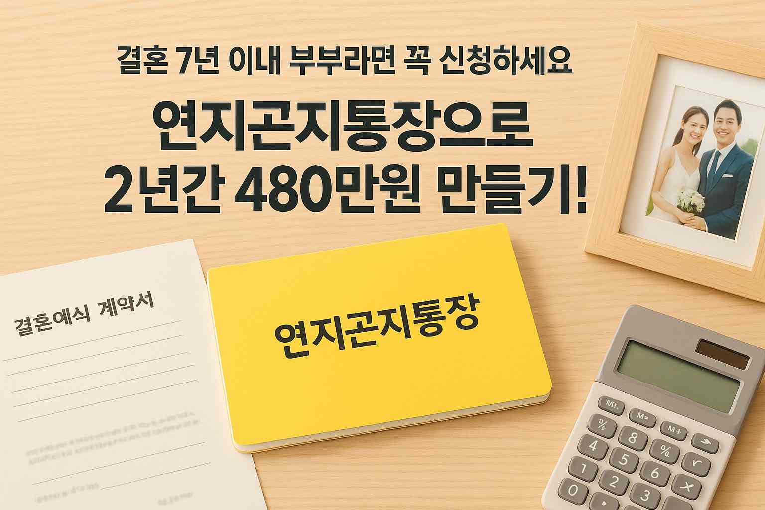 신혼부부라면 480만 원 받는 기회! 연지곤지통장 신청 마감 임박 (5월 17일까지)