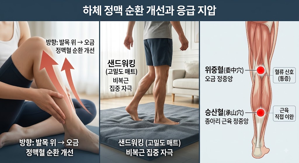하체 순환 지압법 이미지