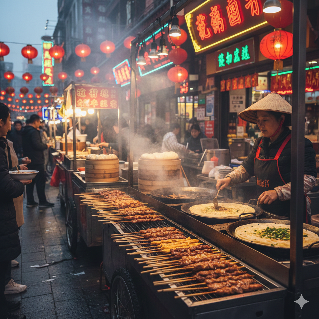 샹하이 길거리 음식