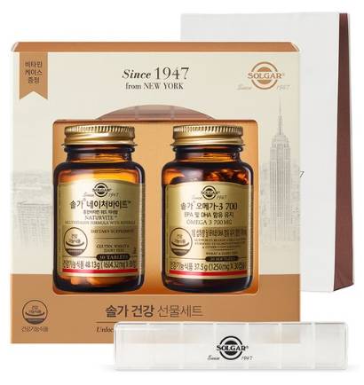 솔가 네이처바이트 종합비타민 + 오메가-3 700 + 알약케이스, 1세트
