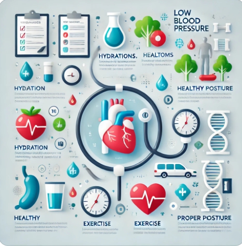 저혈압에 대해 표현한 이미지