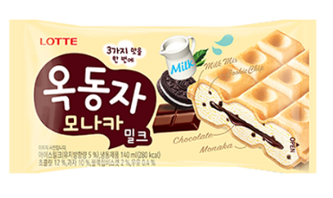 롯데제과 옥동자 모나카 밀크