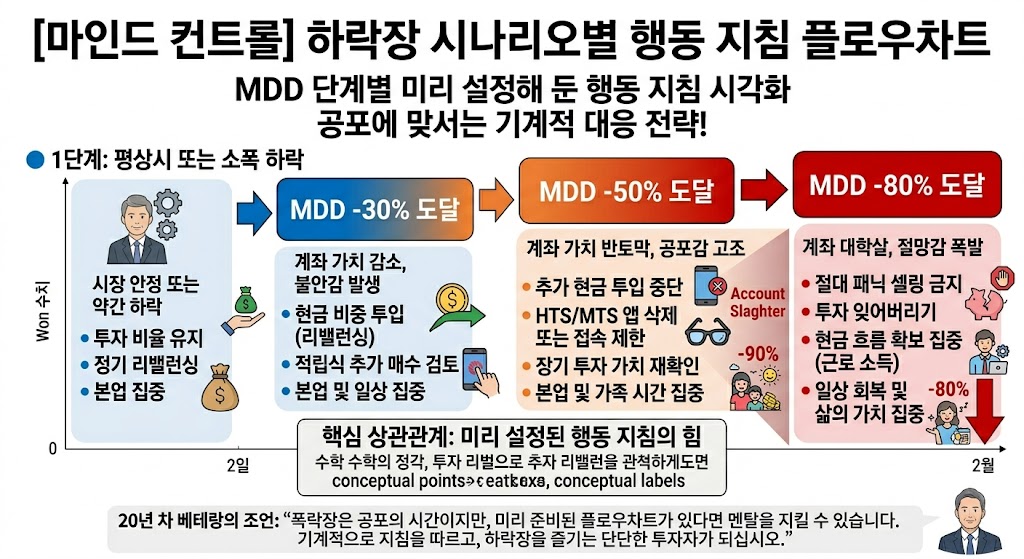 하락장 시나리오별 MDD 행동지침