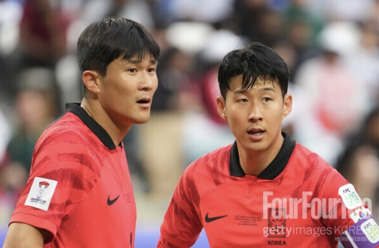국가대표팀 김민재와 손흥민