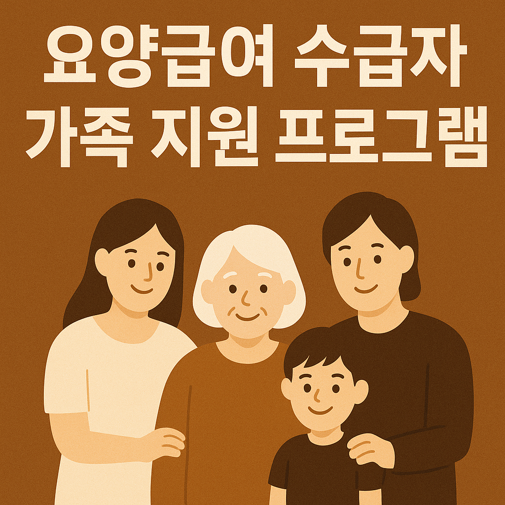 요양급여 수급자 가족 지원 프로그램 사진