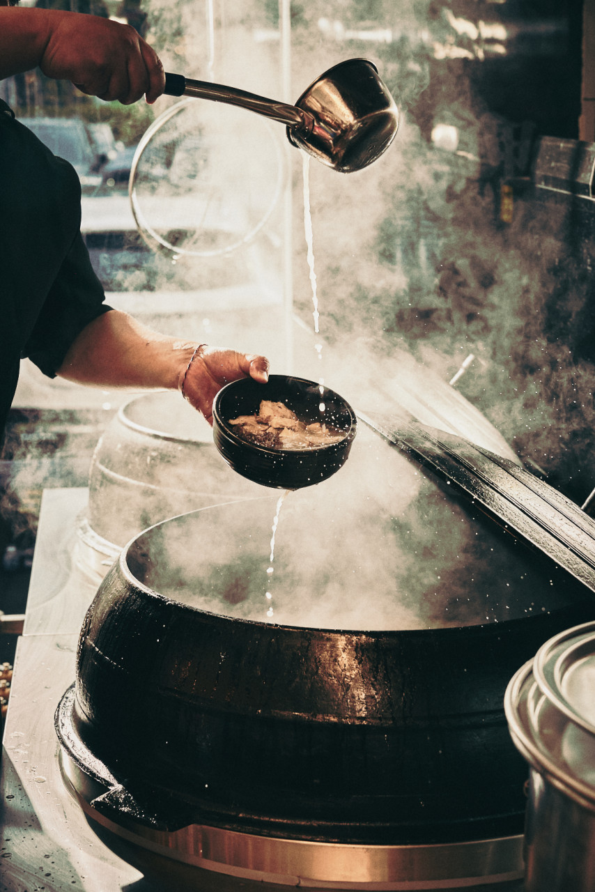 압록순대국