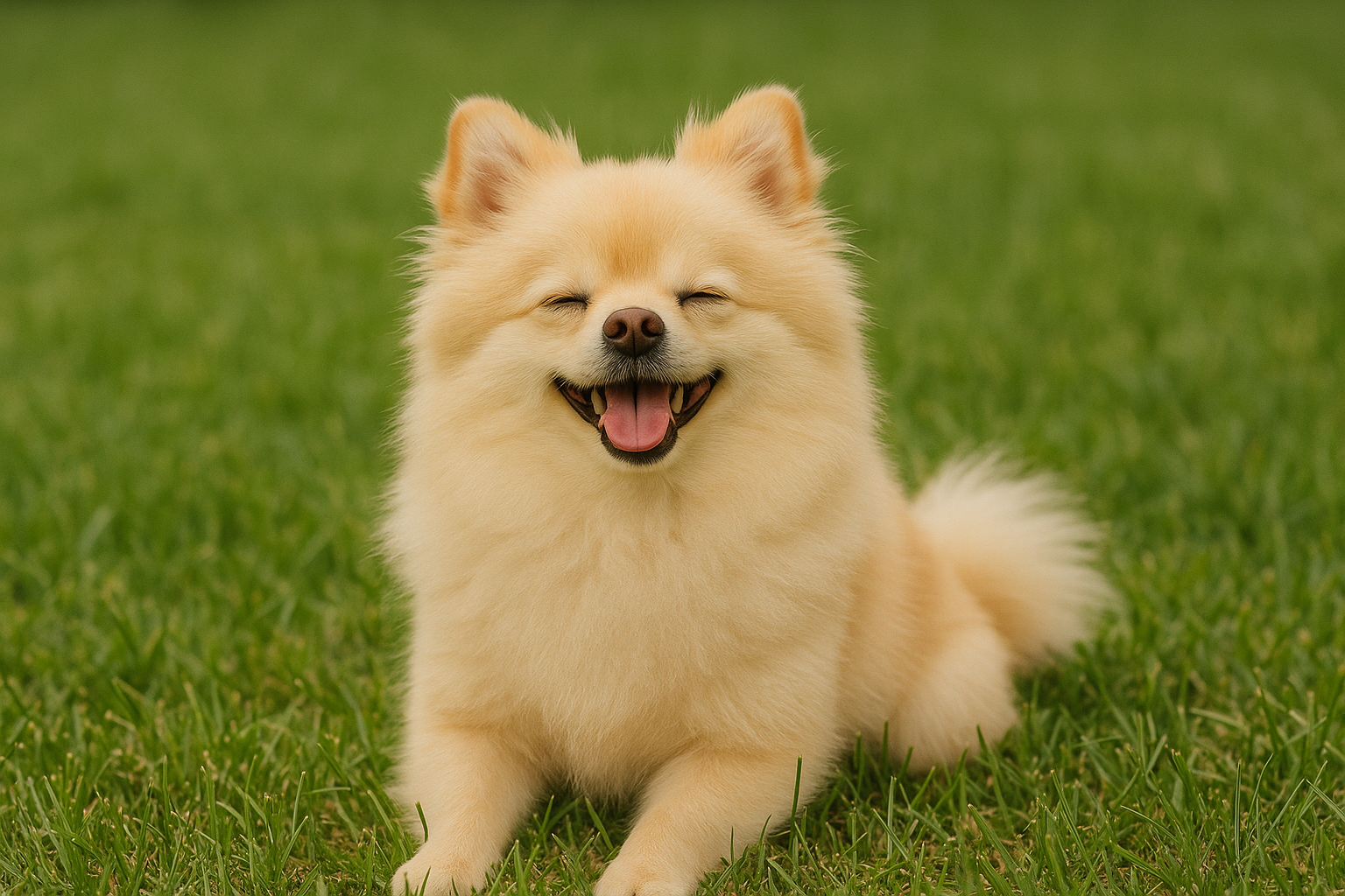 강아지가 행복해하는 사진