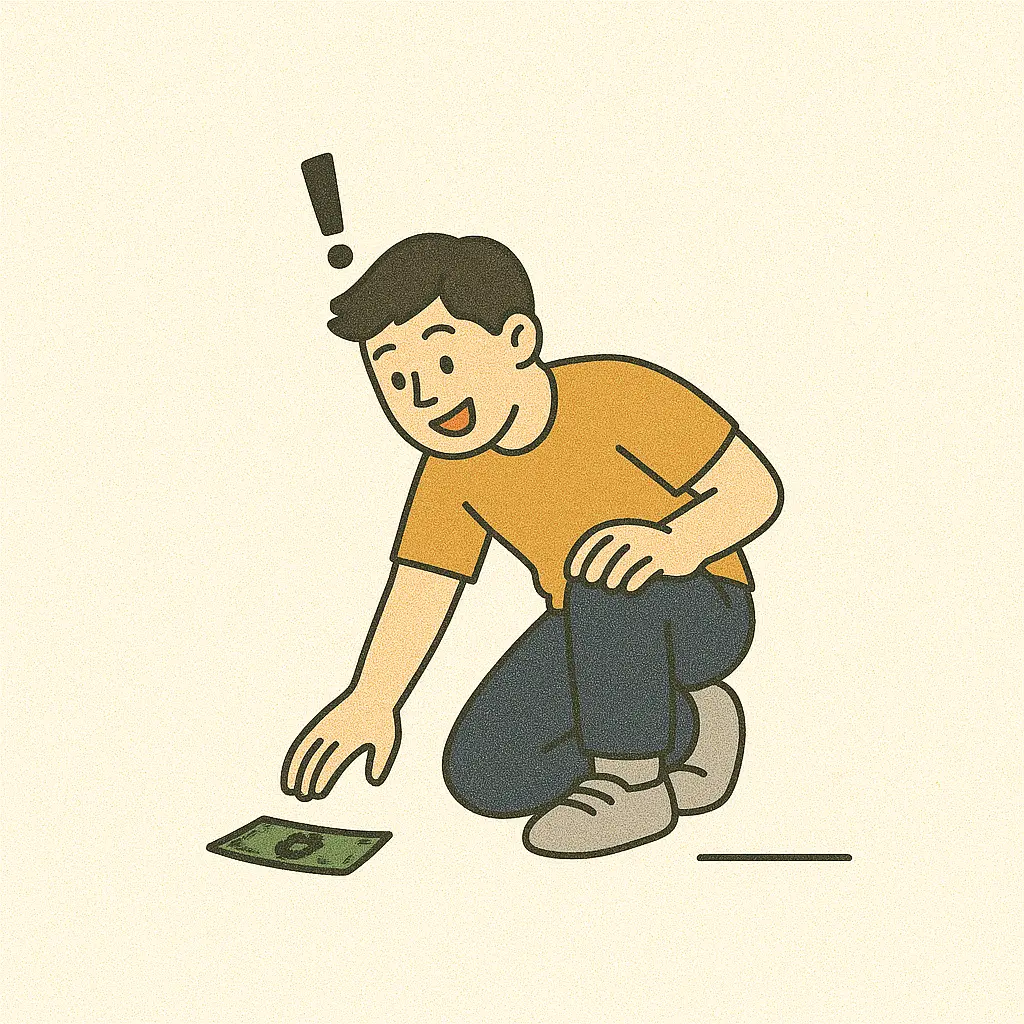 길에서 주운 돈