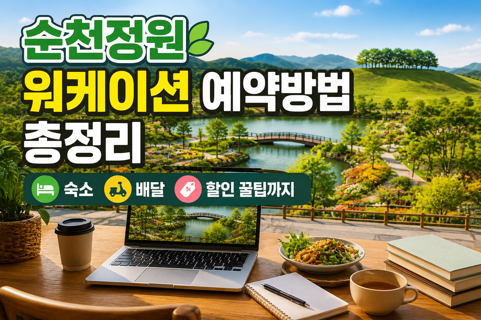 순천정원 워케이션 예약방법 총정리|숙소·배달·할인 꿀팁까지 관련 사진