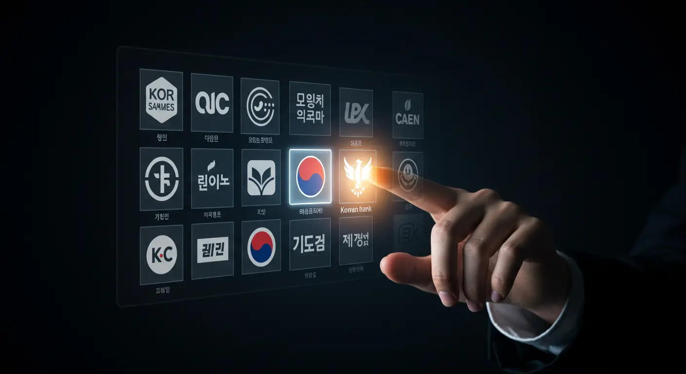 수많은 저축은행 앱 중에서, 개인회생 면책자 전용 대출 상품을 선택하는 모습