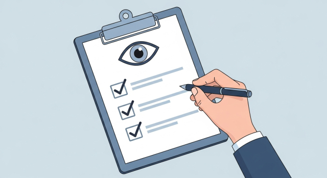 백내장 수술비 특약 가입 여부를 확인하는 체크리스트 이미지