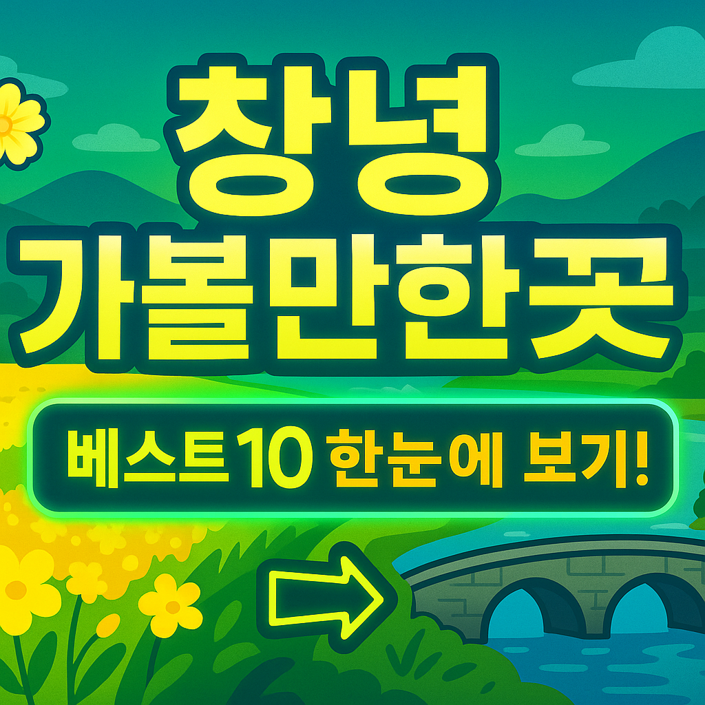 창녕 가볼만한곳 베스트10