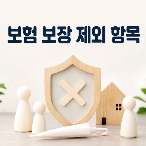 보험 보장 제외 항목