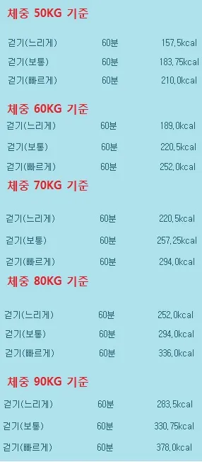 걷기 칼로리 계산기 걸음수 소비 칼로리_2