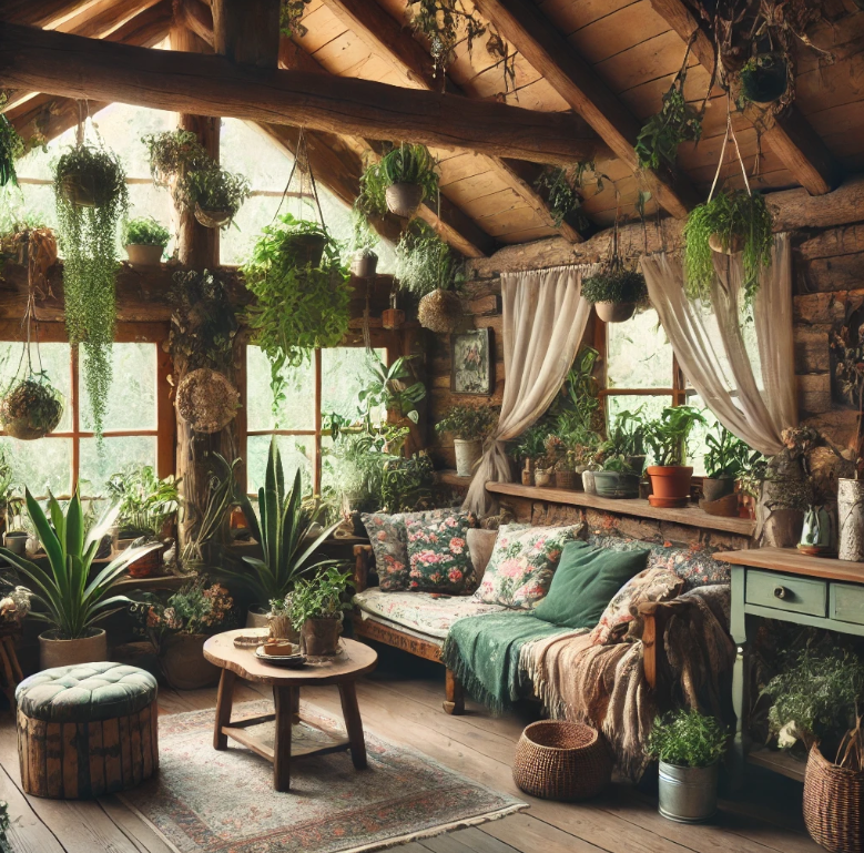 플랜테리어 스타일 거실 사진