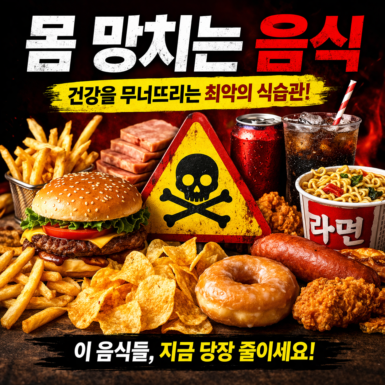 의외로 모르는 몸 망치는 음식 (건강을 무너뜨리는 최악의 식습관)