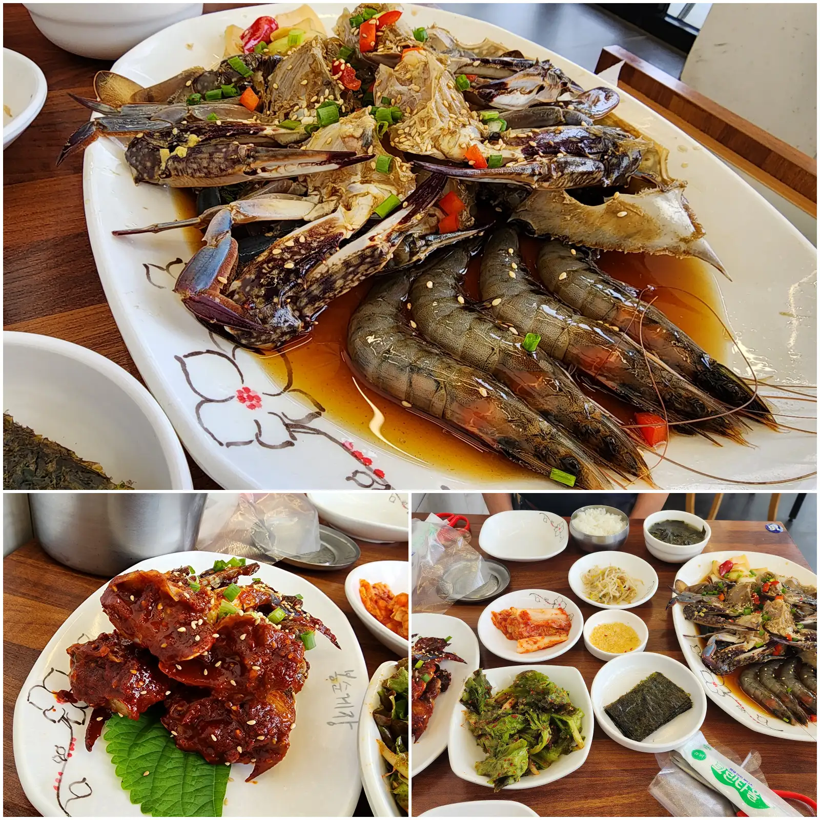 시흥시 물왕리 봉순게장 정식 2인분 상차림