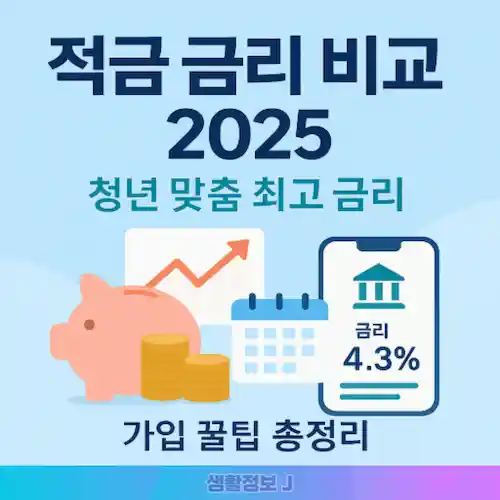 적금 금리 비교, 청년 맞춤 최고 금리 상품과 가입 꿀팁 안내