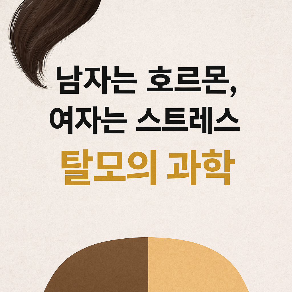 남자는 호르몬, 여자는 스트레스 — 성별에 따라 달라지는 탈모의 과학