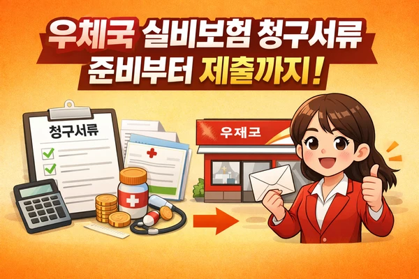 우체국 실비보험 청구서류 썸네일