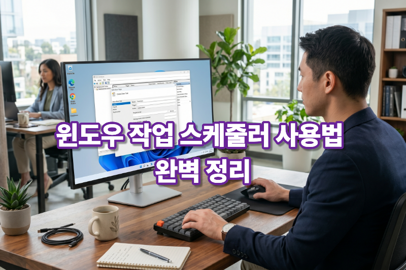 윈도우 작업 스케줄러 사용법 대표 이미지